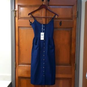 Blue button down sundress